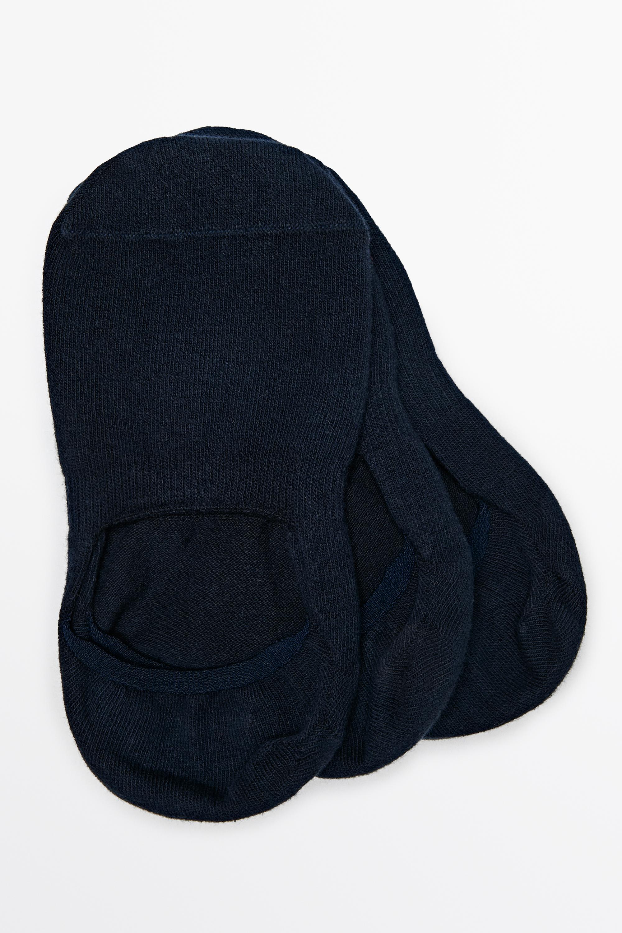 Lot 3 paires de socquettes invisibles en coton mélangé